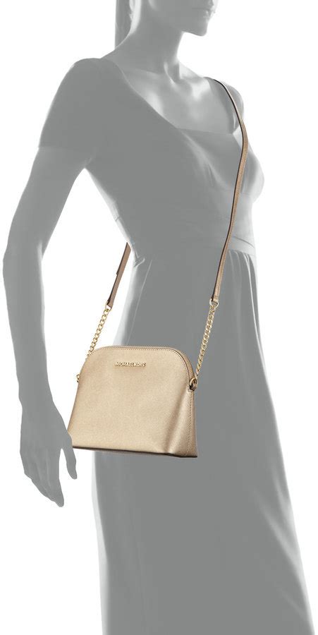 michael kors bags michael kors cindy dome pale glitter crossbody